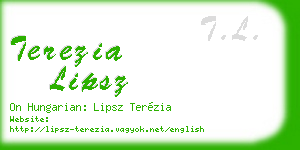 terezia lipsz business card